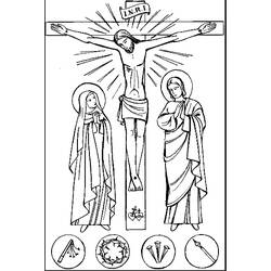 Dessin à colorier: Vendredi Saint (Fêtes et Célébrations) #61020 - Coloriages à Imprimer Gratuits