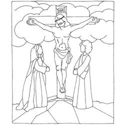 Dessin à colorier: Vendredi Saint (Fêtes et Célébrations) #61023 - Coloriages à Imprimer Gratuits