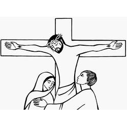 Dessin à colorier: Vendredi Saint (Fêtes et Célébrations) #61042 - Coloriages à Imprimer Gratuits