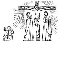 Dessin à colorier: Vendredi Saint (Fêtes et Célébrations) #61046 - Coloriages à Imprimer Gratuits