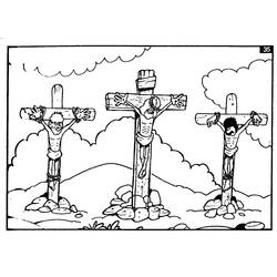 Dessin à colorier: Vendredi Saint (Fêtes et Célébrations) #61050 - Coloriages à Imprimer Gratuits