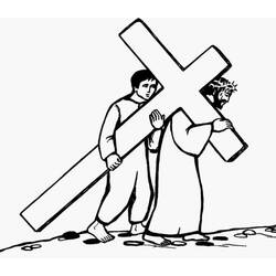Dessin à colorier: Vendredi Saint (Fêtes et Célébrations) #61051 - Coloriages à Imprimer Gratuits