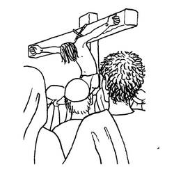 Dessin à colorier: Vendredi Saint (Fêtes et Célébrations) #61092 - Coloriages à Imprimer Gratuits
