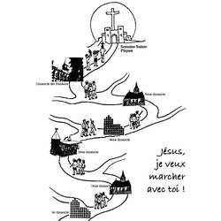 Dessin à colorier: Vendredi Saint (Fêtes et Célébrations) #61100 - Coloriages à Imprimer Gratuits