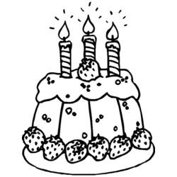 Dessin à colorier: Anniversaire (Fêtes et Occasions spéciales) #57062 - Coloriages à Imprimer Gratuits