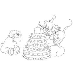 Dessin à colorier: Anniversaire (Fêtes et Occasions spéciales) #57110 - Coloriages à Imprimer Gratuits