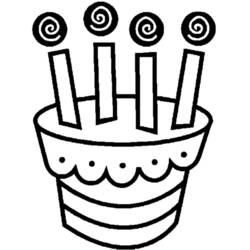 Dessin à colorier: Anniversaire (Fêtes et Occasions spéciales) #57133 - Coloriages à Imprimer Gratuits