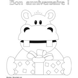 Dessin à colorier: Anniversaire (Fêtes et Occasions spéciales) #57208 - Coloriages à Imprimer Gratuits