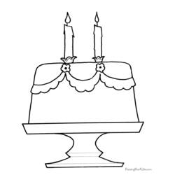 Dessin à colorier: Anniversaire (Fêtes et Occasions spéciales) #57276 - Coloriages à Imprimer Gratuits