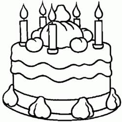 Dessin à colorier: Anniversaire (Fêtes et Occasions spéciales) #57296 - Coloriages à Imprimer Gratuits