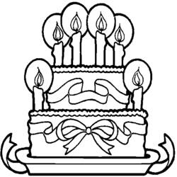 Dessin à colorier: Anniversaire (Fêtes et Occasions spéciales) #57297 - Coloriages à Imprimer Gratuits