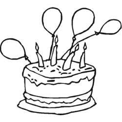 Dessin à colorier: Anniversaire (Fêtes et Occasions spéciales) #57312 - Coloriages à Imprimer Gratuits