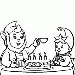 Dessin à colorier: Anniversaire (Fêtes et Occasions spéciales) #57325 - Coloriages à Imprimer Gratuits