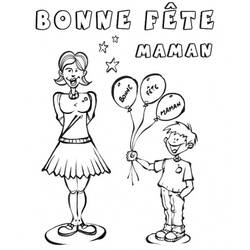 Dessin à colorier: Anniversaire (Fêtes et Occasions spéciales) #57398 - Coloriages à Imprimer Gratuits