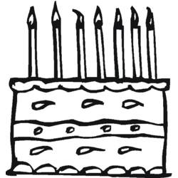 Dessin à colorier: Anniversaire (Fêtes et Occasions spéciales) #57414 - Coloriages à Imprimer Gratuits