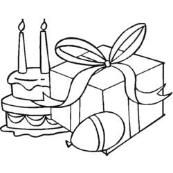 Dessin à colorier: Anniversaire (Fêtes et Occasions spéciales) #57445 - Coloriages à Imprimer Gratuits