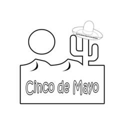 Dessin à colorier: Cinco de Mayo (Fêtes et Occasions spéciales) #59968 - Coloriages à imprimer
