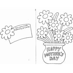 Dessin à colorier: Fête des Mères (Fêtes et Occasions spéciales) #129840 - Coloriages à Imprimer Gratuits