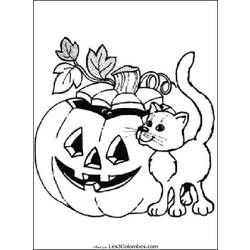 Dessin à colorier: Halloween (Fêtes et Occasions spéciales) #55151 - Coloriages à imprimer