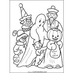 Dessin à colorier: Halloween (Fêtes et Occasions spéciales) #55160 - Coloriages à Imprimer Gratuits