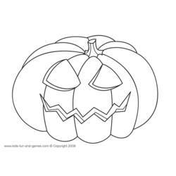 Dessin à colorier: Halloween (Fêtes et Occasions spéciales) #55166 - Coloriages à Imprimer Gratuits
