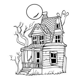 Dessin à colorier: Halloween (Fêtes et Occasions spéciales) #55167 - Coloriages à Imprimer Gratuits