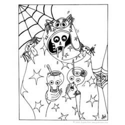Dessin à colorier: Halloween (Fêtes et Occasions spéciales) #55206 - Coloriages à Imprimer Gratuits