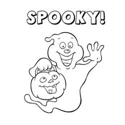 Dessin à colorier: Halloween (Fêtes et Occasions spéciales) #55212 - Coloriages à Imprimer Gratuits