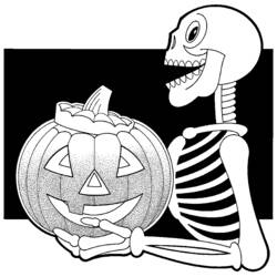 Dessin à colorier: Halloween (Fêtes et Occasions spéciales) #55254 - Coloriages à Imprimer Gratuits
