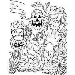 Dessin à colorier: Halloween (Fêtes et Occasions spéciales) #55266 - Coloriages à Imprimer Gratuits