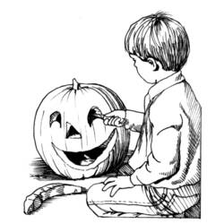 Dessin à colorier: Halloween (Fêtes et Occasions spéciales) #55268 - Coloriages à Imprimer Gratuits