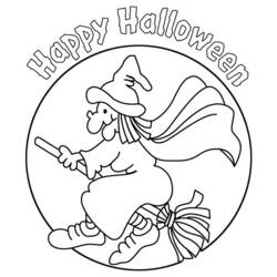 Dessin à colorier: Halloween (Fêtes et Occasions spéciales) #55320 - Coloriages à Imprimer Gratuits