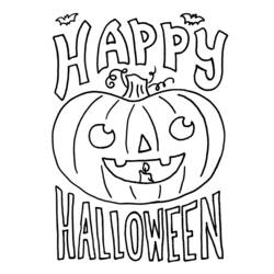 Dessin à colorier: Halloween (Fêtes et Occasions spéciales) #55328 - Coloriages à imprimer