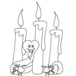 Dessin à colorier: Halloween (Fêtes et Occasions spéciales) #55372 - Coloriages à Imprimer Gratuits