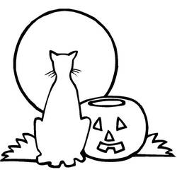 Dessin à colorier: Halloween (Fêtes et Occasions spéciales) #55376 - Coloriages à Imprimer Gratuits