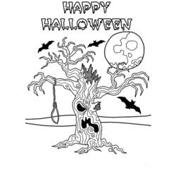 Dessin à colorier: Halloween (Fêtes et Occasions spéciales) #55380 - Coloriages à Imprimer Gratuits