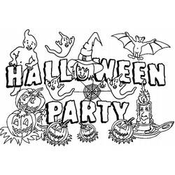 Dessin à colorier: Halloween (Fêtes et Occasions spéciales) #55411 - Coloriages à Imprimer Gratuits