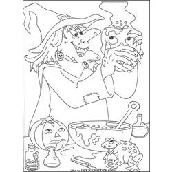 Dessin à colorier: Halloween (Fêtes et Occasions spéciales) #55450 - Coloriages à Imprimer Gratuits