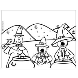 Dessin à colorier: Halloween (Fêtes et Occasions spéciales) #55455 - Coloriages à Imprimer Gratuits