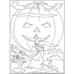 Dessin à colorier: Halloween (Fêtes et Occasions spéciales) #55463 - Coloriages à Imprimer Gratuits
