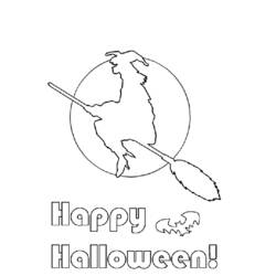 Dessin à colorier: Halloween (Fêtes et Occasions spéciales) #55477 - Coloriages à Imprimer Gratuits