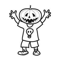 Dessin à colorier: Halloween (Fêtes et Occasions spéciales) #55479 - Coloriages à Imprimer Gratuits