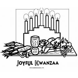 Dessin à colorier: Kwanzaa (Fêtes et Occasions spéciales) #60425 - Coloriages à imprimer