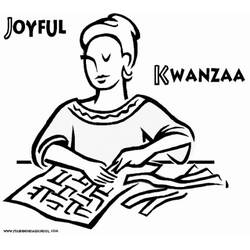 Dessin à colorier: Kwanzaa (Fêtes et Occasions spéciales) #60438 - Coloriages à Imprimer Gratuits