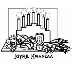 Dessin à colorier: Kwanzaa (Fêtes et Occasions spéciales) #60481 - Coloriages à imprimer