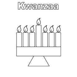 Dessin à colorier: Kwanzaa (Fêtes et Occasions spéciales) #60592 - Coloriages à imprimer