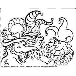 Dessin à colorier: Mardi Gras (Fêtes et Occasions spéciales) #60650 - Coloriages à Imprimer Gratuits