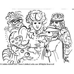 Dessin à colorier: Mardi Gras (Fêtes et Occasions spéciales) #60654 - Coloriages à Imprimer Gratuits