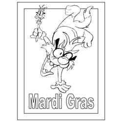 Dessin à colorier: Mardi Gras (Fêtes et Occasions spéciales) #60738 - Coloriages à Imprimer Gratuits