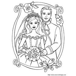 Dessin à colorier: Mariage (Fêtes et Occasions spéciales) #55959 - Coloriages à imprimer